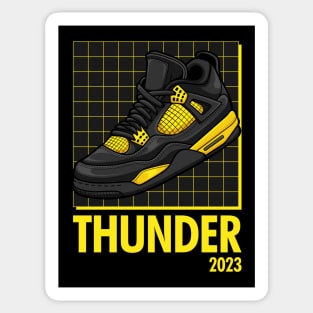 AJ 4 Retro Thunder Sneaker Sticker